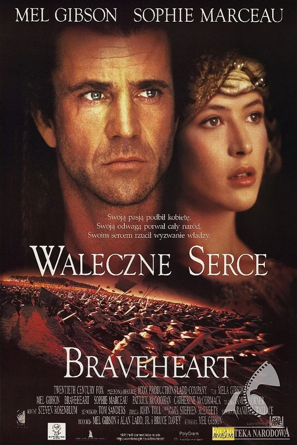 Plakat filmu: Braveheart. Waleczne serce