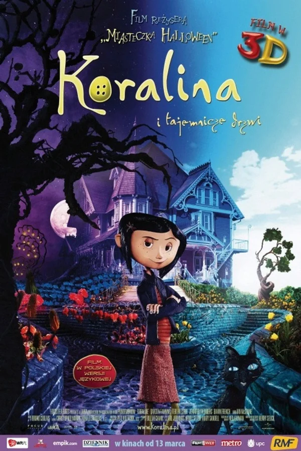 Plakat filmu: Koralina i tajemnicze drzwi
