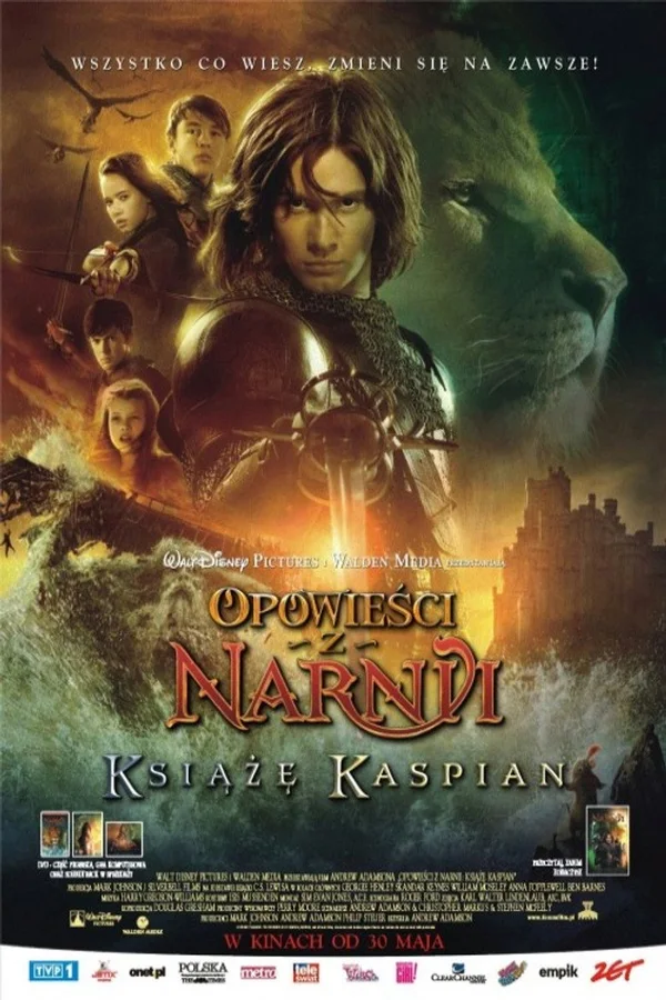 Plakat filmu: Opowieści z Narnii: Książę Kaspian
