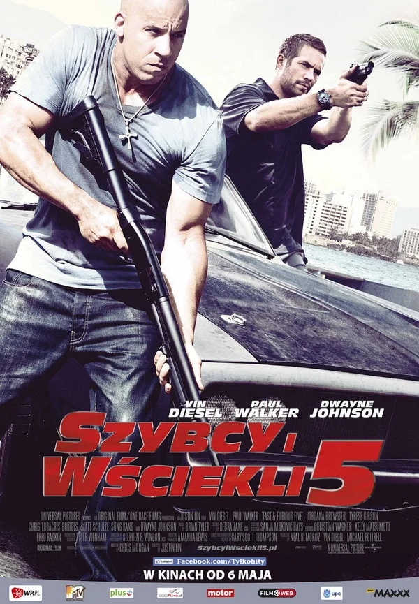 Plakat filmu: Szybcy i wściekli 5